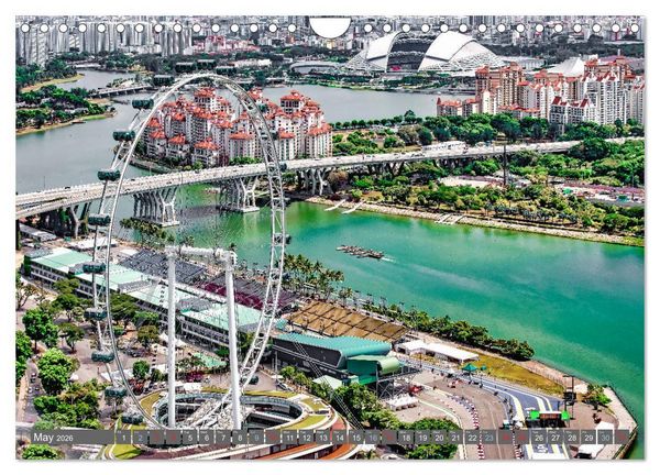 Produktbild: Singapore - Discover Central Area (Wall Calendar 2026 DIN A4 landscape), CALVENDO 12 Month Wall Calendar