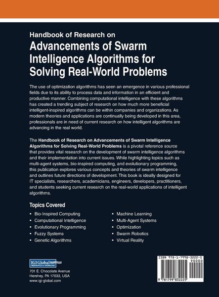 Produktbild: Handbook of Research on Advancements of Swarm Intelligence Algorithms for Solving Real-World Problems