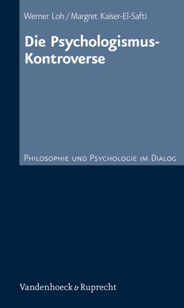 Produktbild: Die Psychologismus-Kontroverse