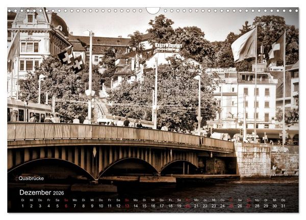 Produktbild: Gutes altes Z&uuml;rich (Wandkalender 2026 DIN A3 quer), CALVENDO Monatskalender