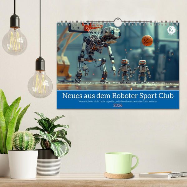 Produktbild: Neues aus dem Roboter Sport Club (Wandkalender 2026 DIN A4 quer), CALVENDO Monatskalender