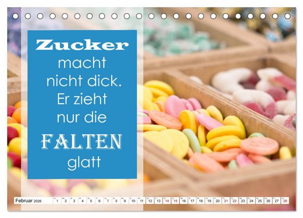 Produktbild: Liebe aus Zucker (Tischkalender 2026 DIN A5 quer), CALVENDO Monatskalender