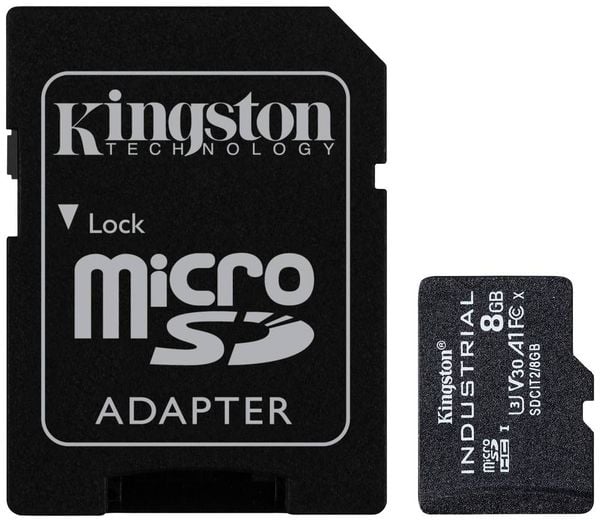 Kingston Industrial microSDHC-Karte 8GB Class 10 UHS-I inkl. SD-Adapter