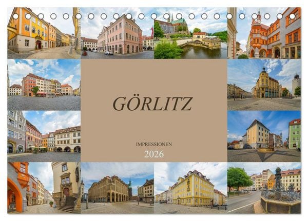 Produktbild: G&ouml;rlitz Impressionen (Tischkalender 2026 DIN A5 quer), CALVENDO Monatskalender