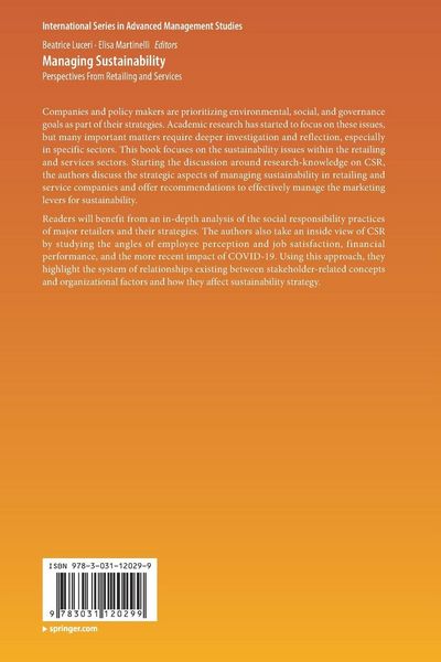 Produktbild: Managing Sustainability