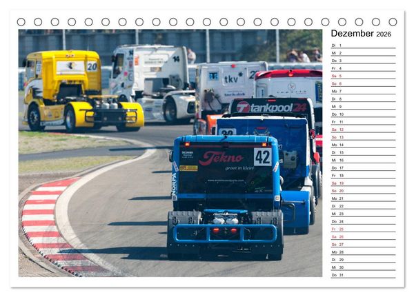 Produktbild: Truck Racing am N&uuml;rburgring (Tischkalender 2026 DIN A5 quer), CALVENDO Monatskalender