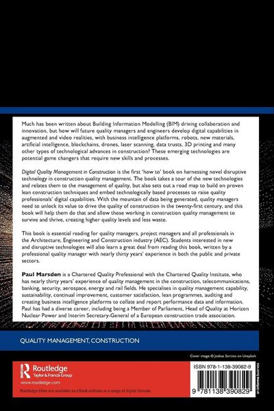 Produktbild: Digital Quality Management in Construction