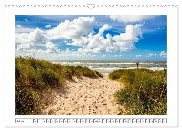 Produktbild: Sylt - Strandspaziergang (Wandkalender 2026 DIN A3 quer), CALVENDO Monatskalender