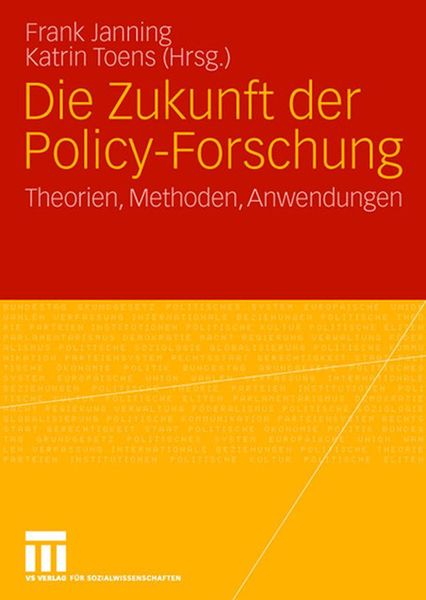 Produktbild: Die Zukunft der Policy-Forschung