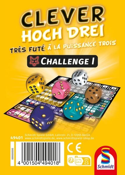 Produktbild: Clever hoch Drei, Challenge Block
