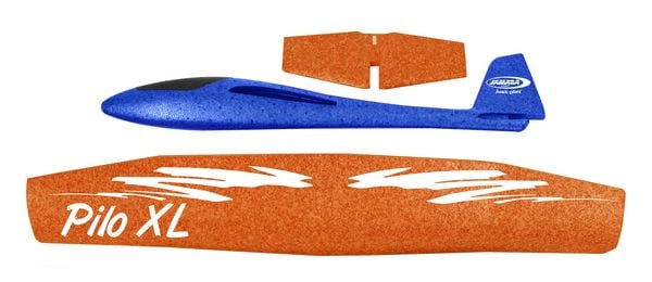 Produktbild: Pilo XL Schaumwurfgleiter EPP Tragfl&auml;che orange Rumpf blau