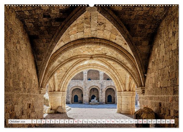 Produktbild: Rhodos und Symi (hochwertiger Premium Wandkalender 2026 DIN A2 quer), Kunstdruck in Hochglanz