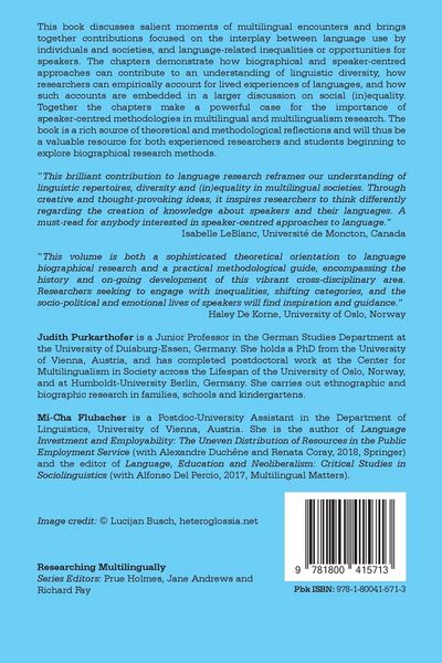 Produktbild: Speaking Subjects in Multilingualism Research