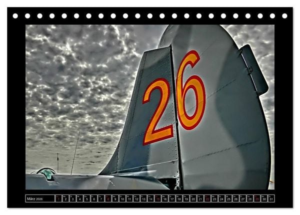 Produktbild: Farbe rund ums Flugzeug! (Tischkalender 2026 DIN A5 quer), CALVENDO Monatskalender