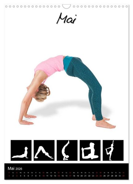 Produktbild: Yoga in Bildern (Wandkalender 2026 DIN A3 hoch), CALVENDO Monatskalender