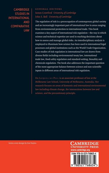 Produktbild: Science and Risk Regulation in International Law