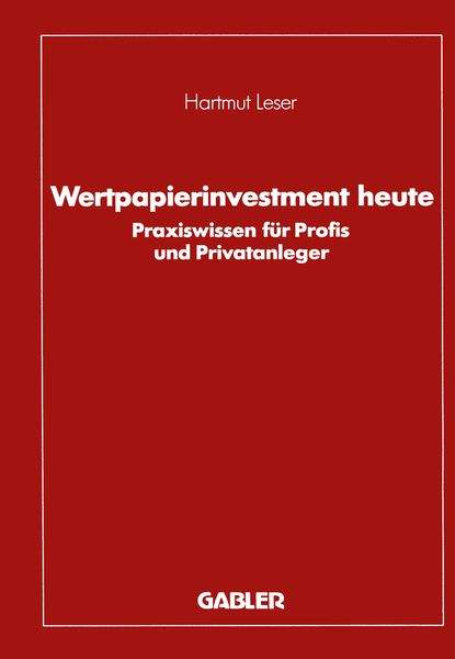 Produktbild: Wertpapierinvestment heute