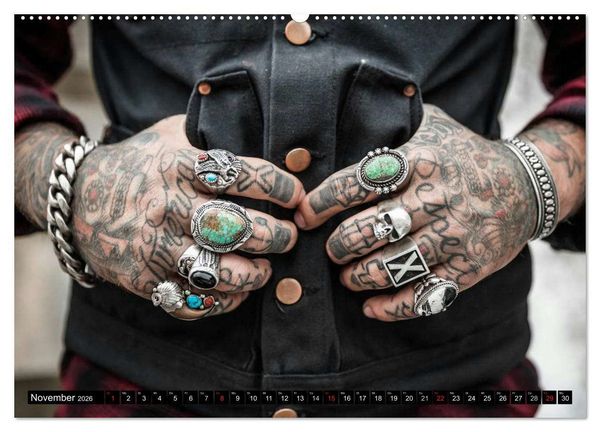 Produktbild: K&ouml;rperkult Tattoo (Wandkalender 2026 DIN A2 quer), CALVENDO Monatskalender