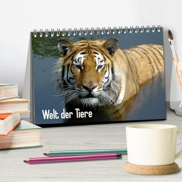 Produktbild: Welt der Tiere (Tischkalender 2026 DIN A5 quer), CALVENDO Monatskalender