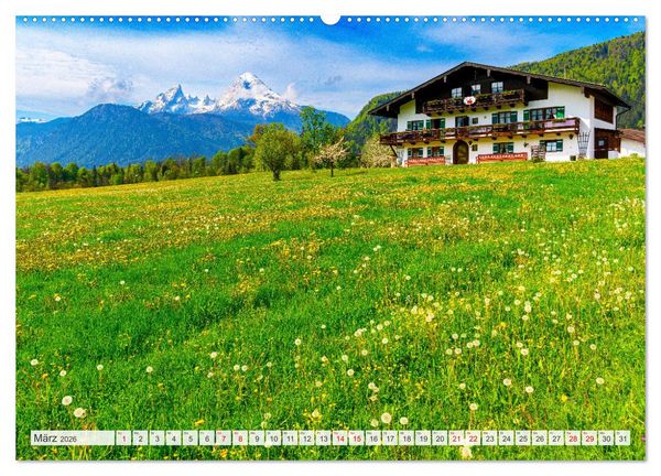 Produktbild: Urlaub im Berchtesgadener Land (Wandkalender 2026 DIN A2 quer), CALVENDO Monatskalender