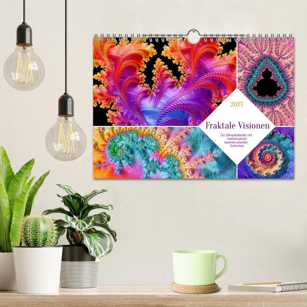 Produktbild: Fraktale Visionen (Wandkalender 2027 DIN A4 quer), CALVENDO Monatskalender