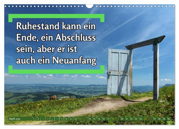 Produktbild: Ruhestand - das Leben neu entdecken (Wandkalender 2026 DIN A3 quer), CALVENDO Monatskalender