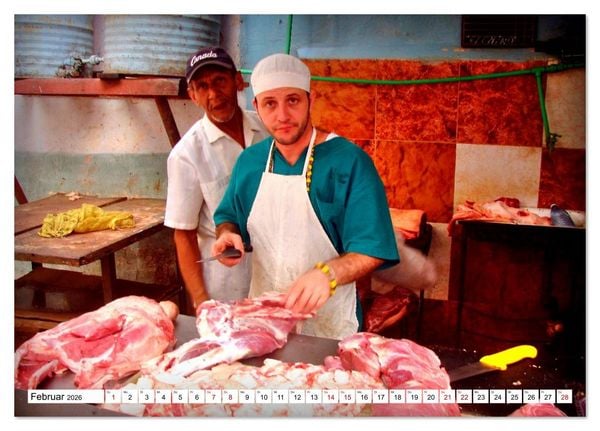 Produktbild: Metzgereien in Havanna (Tischkalender 2026 DIN A5 quer), CALVENDO Monatskalender
