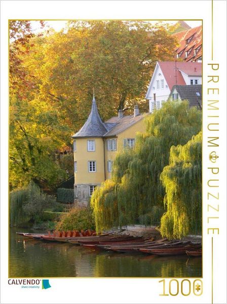 CALVENDO Puzzle Hölderlinturm in Tübingen 1000 Teile Lege-Größe 64x48cm Foto-Puzzle für glückliche Stunden