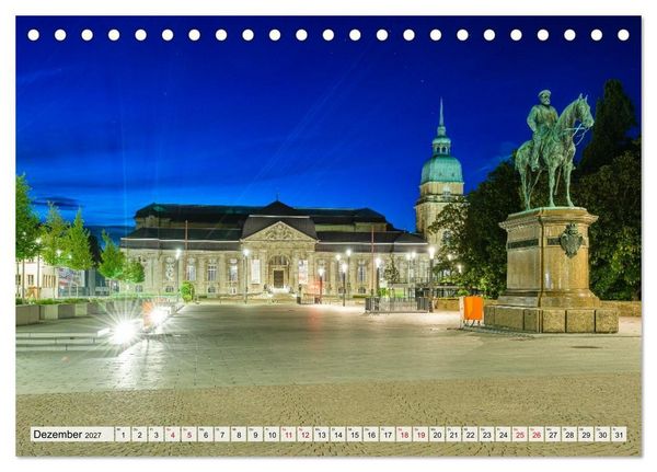 Produktbild: Ein Blick auf Darmstadt in Farbe (Tischkalender 2027 DIN A5 quer), CALVENDO Monatskalender