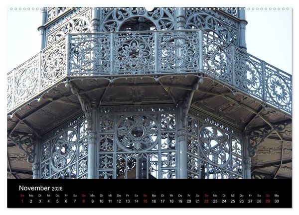 Produktbild: Der Gusseiserne Turm zu L&ouml;bau (hochwertiger Premium Wandkalender 2026 DIN A2 quer), Kunstdruck in Hochglanz