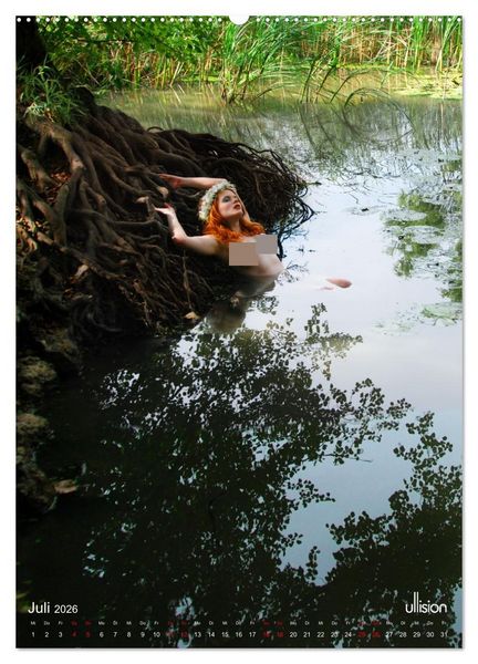 Produktbild: Akt im Wasser - sinnliche Nymphen (hochwertiger Premium Wandkalender 2026 DIN A2 hoch), Kunstdruck in Hochglanz