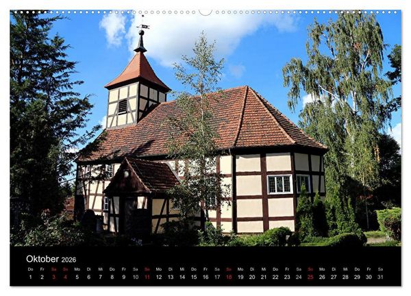 Produktbild: Evangelische Kirchen um Potsdam 2026 (Wandkalender 2026 DIN A2 quer), CALVENDO Monatskalender