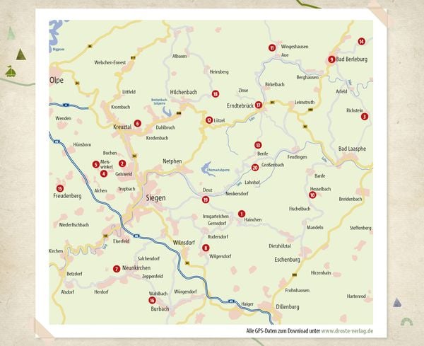 Produktbild: Siegerland - Mit Wittgensteiner Land. Wandern f&uuml;r die Seele