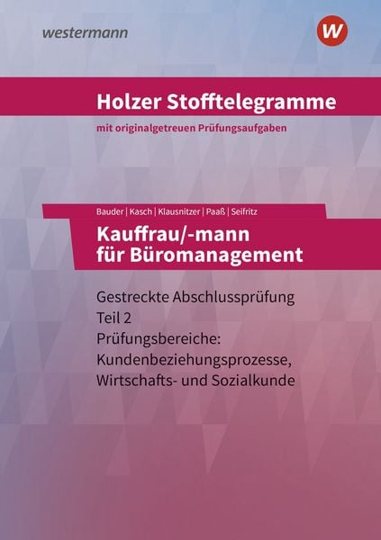 Produktbild: Holzer Stofftelegramme Baden-W&uuml;rttemberg &ndash; Kauffrau/-mann f&uuml;r B&uuml;romanagement
