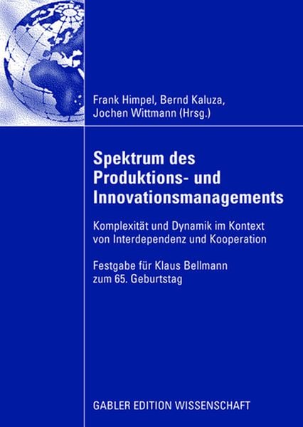 Produktbild: Spektrum des Produktions- und Innovationsmanagements