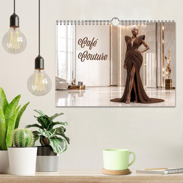 Produktbild: Caf&eacute; Couture (Wandkalender 2027 DIN A4 quer), CALVENDO Monatskalender