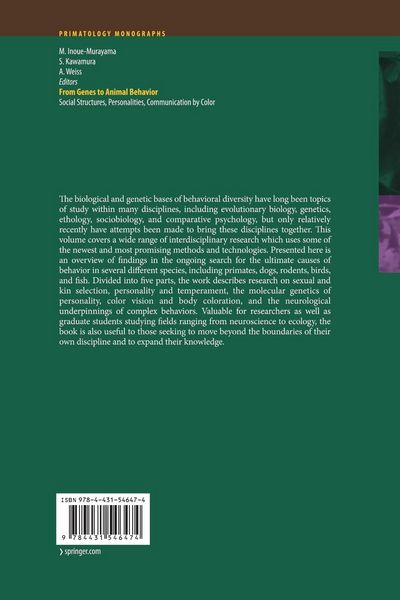 Produktbild: From Genes to Animal Behavior