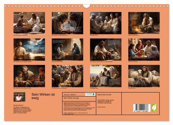 Produktbild: Sein Wirken ist ewig (Wandkalender 2026 DIN A3 quer), CALVENDO Monatskalender