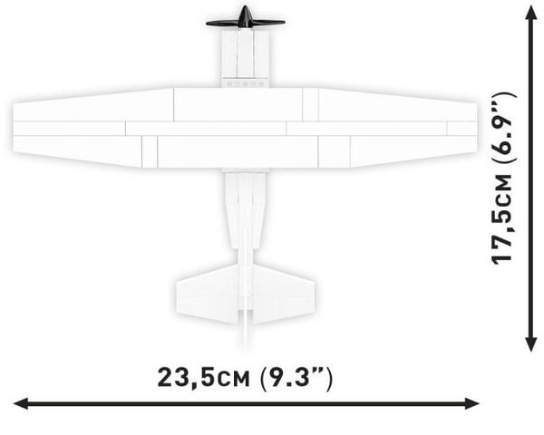Produktbild: COBI 26620 - Cessna 172 Skyhawk-White, Ma&szlig;stab 1:48, Bausatz, 160 Klemmbausteine