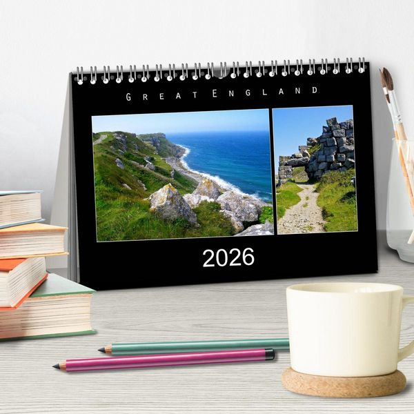 Produktbild: Great England 2026 (Tischkalender 2026 DIN A5 quer), CALVENDO Monatskalender