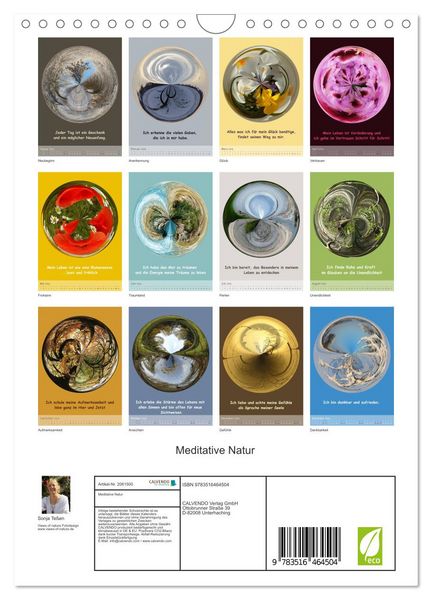 Produktbild: Meditative Natur (Wandkalender 2026 DIN A4 hoch), CALVENDO Monatskalender