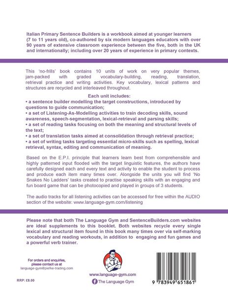 Produktbild: Italian Sentence Builders - Primary - Answer Book