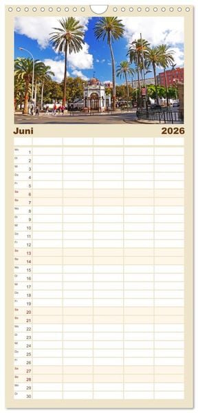Produktbild: Familienplaner 2026 - Bet&ouml;rendes Gran Canaria mit 5 Spalten (Wandkalender, 21 x 45 cm) CALVENDO