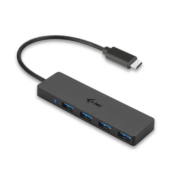Produktbild: I-tec C31HUB404 USB-Hub 4 Port USB-A USB 3.0 5 GBit/s mit USB-C&reg; Stecker Schwarz C31HUB404