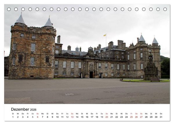 Produktbild: Schottlands Hauptstadt Edinburgh (Tischkalender 2026 DIN A5 quer), CALVENDO Monatskalender