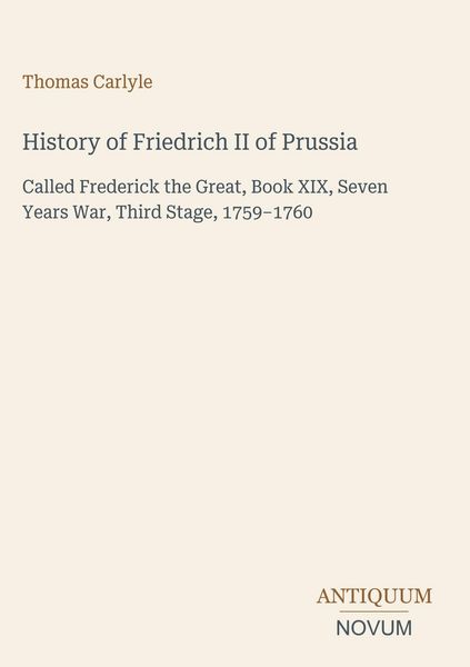Produktbild: History of Friedrich II of Prussia