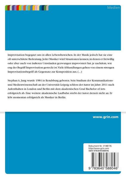 Produktbild: Kulturelle Aspekte musikalischer Improvisation