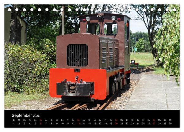 Produktbild: Waldeisenbahn Bad Muskau (Tischkalender 2026 DIN A5 quer), CALVENDO Monatskalender
