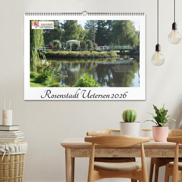 Produktbild: Rosenstadt Uetersen (Wandkalender 2026 DIN A2 quer), CALVENDO Monatskalender