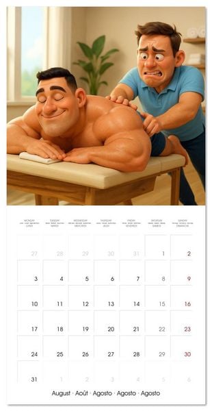 Produktbild: Bodybuilding with Family (Wall Calendar 2026 12 &times; 12 Inch) CALVENDO 12 Month Wall Calendar